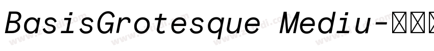 BasisGrotesque Mediu字体转换